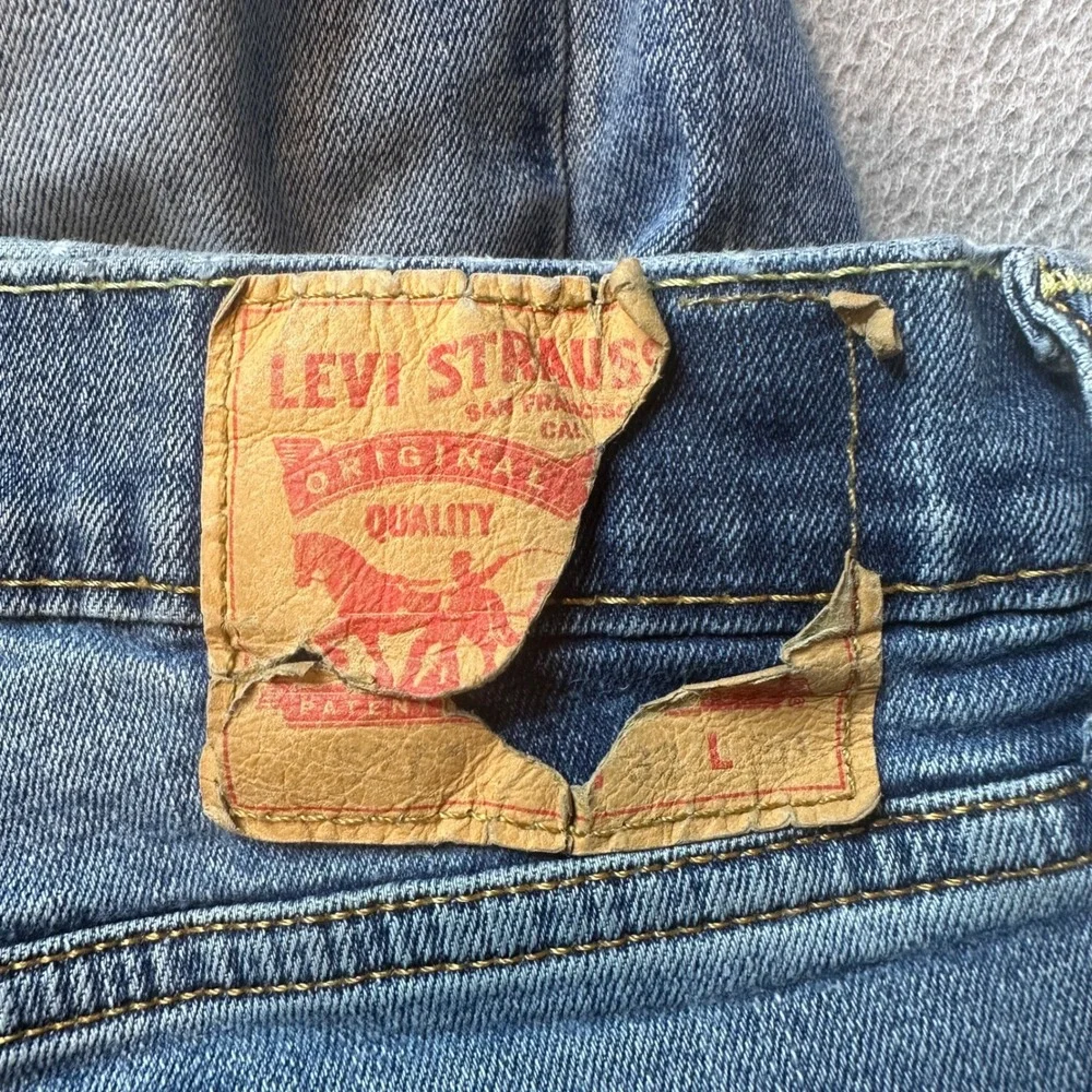 Levi's 527 Jeans Mens 33x30 (32x27) Blue Slim Bootcut Stretch Denim Western